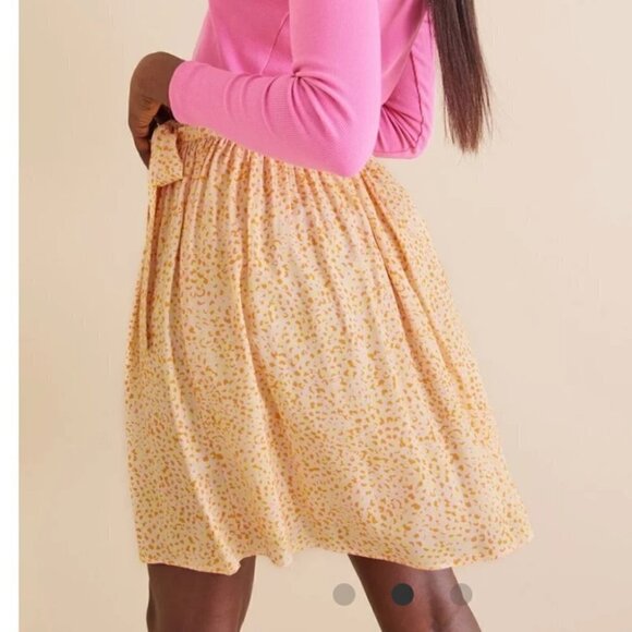 SELECTED Femme NWT Slfjalina short wrap skirt in pink chalk sz 8 - Picture 2 of 12